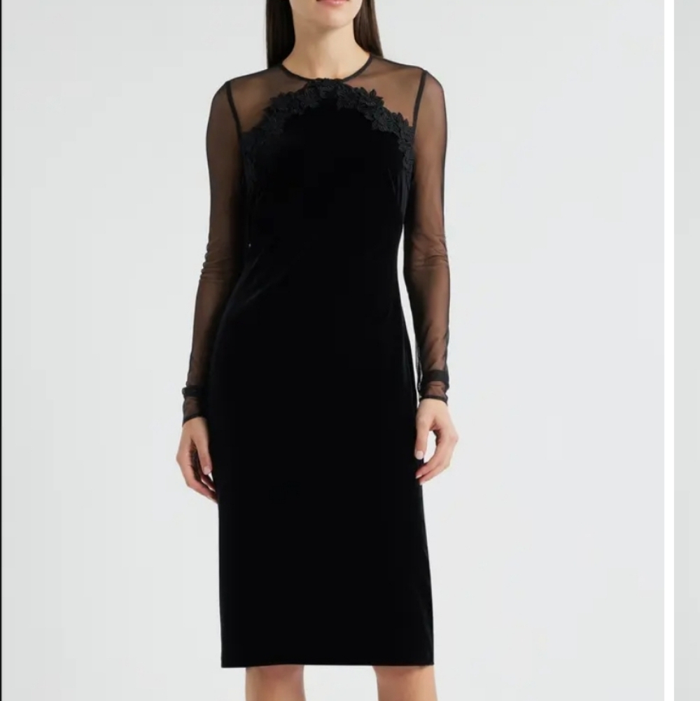 NWT Vince Camuto Velvet Coctail Dress